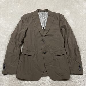 Z Zegna Blazer Mens EU 48 Brown Drop 7 Deco Lightweight Cotton Sport Coat Jacket